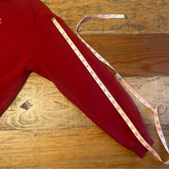 Trilllogy Fall studded  Snowman Winter Grandma Crew Pullover Sweatshirt Large - Picture 9 of 10